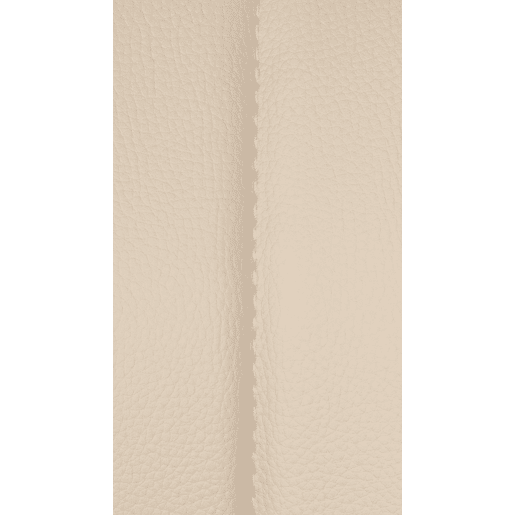 Taburete de bar Milet en polipiel Simil cuero Crema 48X47X85 cm