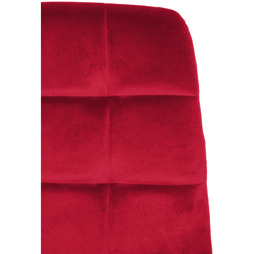 Silla de comedor Tilde Terciopelo Rojo 55X45X84 cm