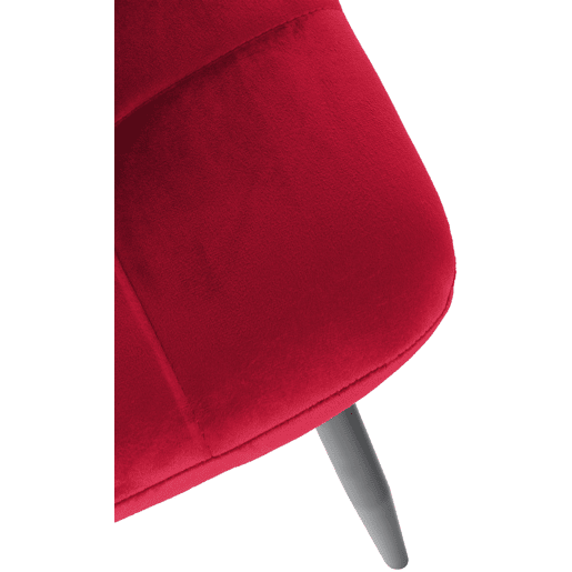 Silla de comedor Tilde Terciopelo Rojo 55X45X84 cm