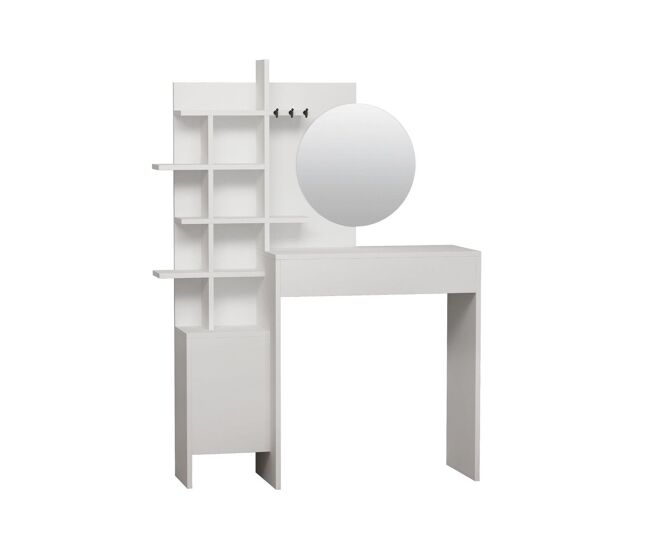Tocador 10 estantes 1 puerta h151 cm - mup