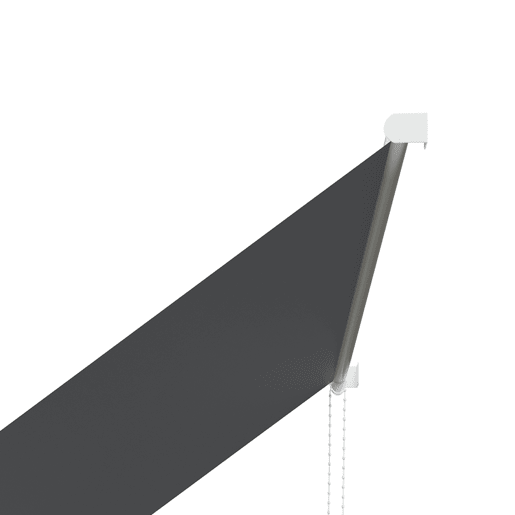 Outsunny Toldo Retrátil para Janela 150x120 cm Toldo Manual de Exterior com Estrutura de Alumínio Ângulo de Inclinação Ajustável Anti-UV e Impermeável Cinza Escuro