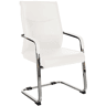 Silla de Comedor Hobart Simil cuero Blanco 60X55X105 cm