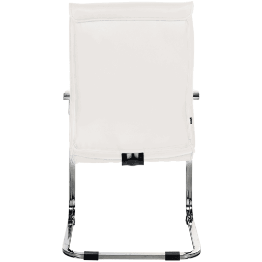 Silla de Comedor Hobart Simil cuero Blanco 60X55X105 cm