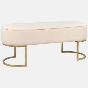Banco MILRY Veludo Creme