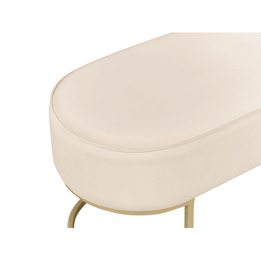 Banco MILRY Veludo Creme