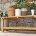 Estantería para Planta Madera de Abeto Outsunny Estantería para Planta Madera de Abeto Outsunny Amarillo