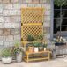 Estantería para Planta Madera de Abeto Outsunny Estantería para Planta Madera de Abeto Outsunny Amarillo