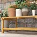 Estantería para Planta Madera de Abeto Outsunny Estantería para Planta Madera de Abeto Outsunny Amarillo