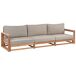 Beliani Conjunto de jardín Madera de acacia con certificado FSC® TIMOR Beliani Conjunto de jardín Madera de acacia con certificado FSC® TIMOR Gris Oscuro