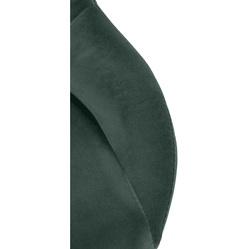 Taburete de bar Milet de terciopelo Verde 48X47X85 cm