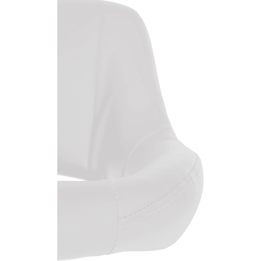 Taburete de bar Milet en polipiel Simil cuero Blanco 48X47X85 cm