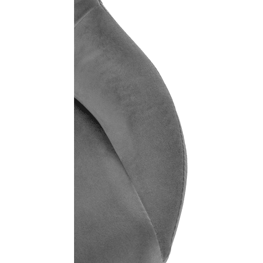 Taburete de bar Milet de terciopelo Gris oscuro 48X47X85 cm