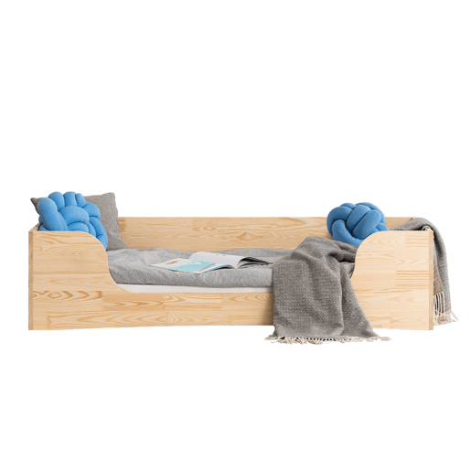 Cama Irina Madeira 90x190 com estrado de ripas