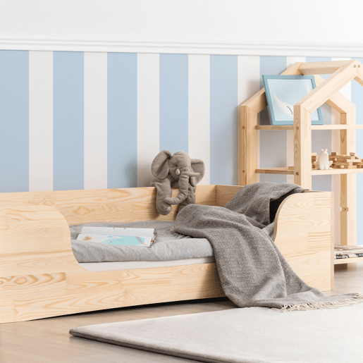 Cama Irina Madeira 90x190 com estrado de ripas