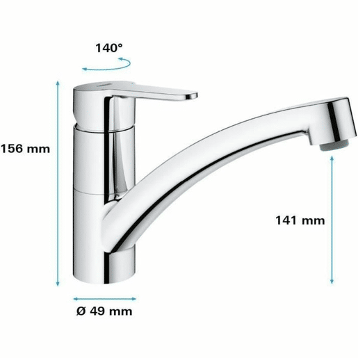 Torneira Monocomando Grohe Start Eco Torneira Monocomando Grohe Start Eco