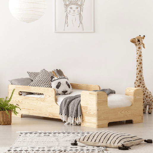 Cama 90x190 com estrado de ripas Lilian Bois