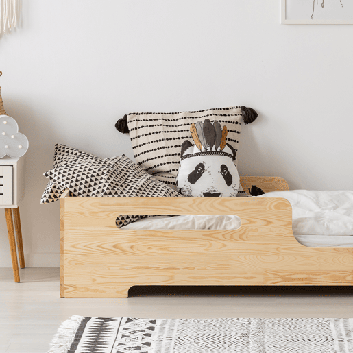 Cama 90x190 com estrado de ripas Lilian Bois