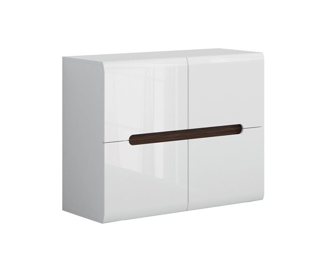 Bufé 4 puertas darrel blanco lacado y madera