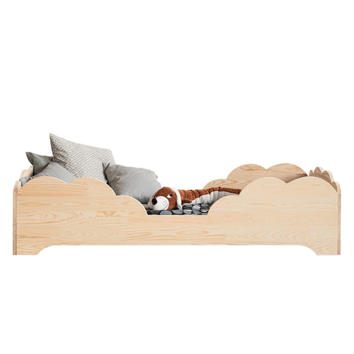 Cama 90x190 com estrado de ripas Josy Madeira Cama 90x190 com estrado de ripas Josy Madeira