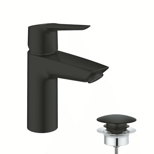 Torneira Monocomando Grohe Start S Preto mate Latão