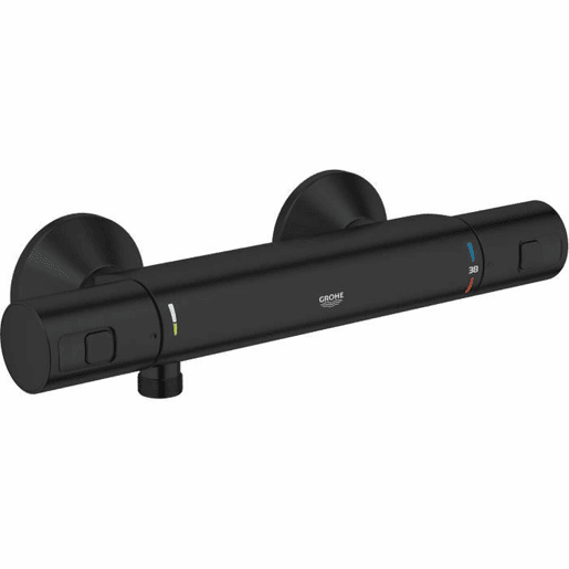Torneira de comando duplo Grohe Precision Start De duche Preto mate Metal
