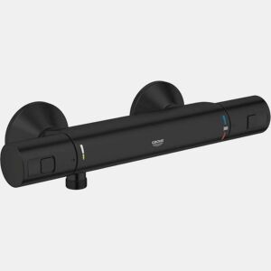 Torneira de comando duplo Grohe Precision Start De duche Preto mate Metal