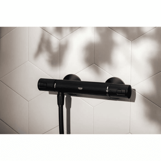 Torneira de comando duplo Grohe Precision Start De duche Preto mate Metal