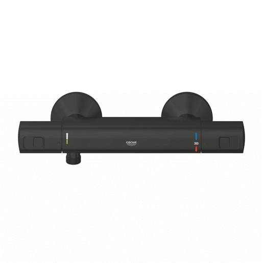 Torneira de comando duplo Grohe Precision Start De duche Preto mate Metal