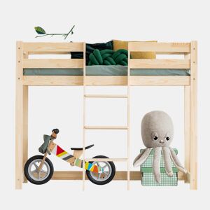 Cama de meia altura 90x190 inclusa base de ripas Georges Bois