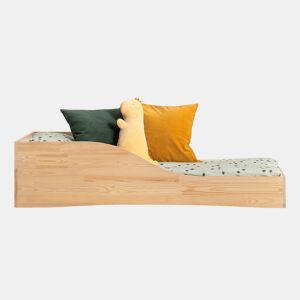 Cama Ludmilla Madeira 70x140 com estrado de ripas