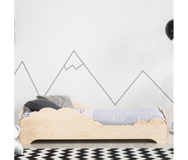 Cama 90x190 con somier Théotime Madera