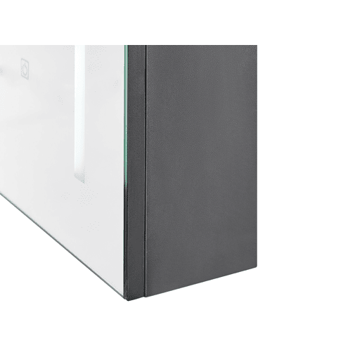 Móvel de casa de banho suspenso com espelho LED CAMERON 40 cm 60 cm Preto