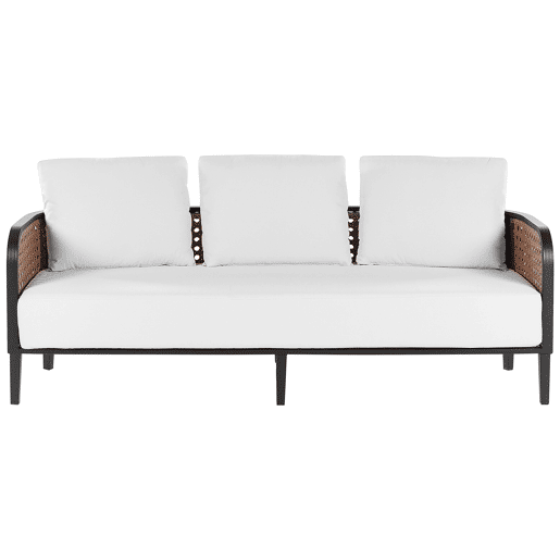 Conjunto de jardim com mesa 3 lugares MONTEFALCO Metal Branco