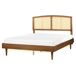 Beliani Cama LED Madera de caucho VARZY Beliani Cama LED Madera de caucho VARZY Marrón