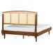 Beliani Cama LED Madera de caucho VARZY Beliani Cama LED Madera de caucho VARZY Marrón