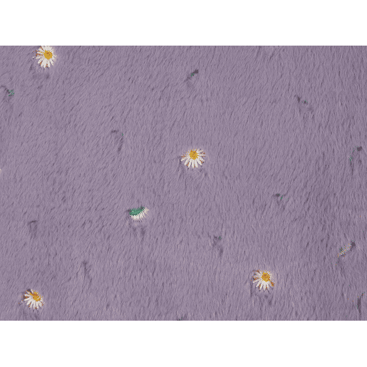 Conjunto de 2 almofadas decorativas LAVATERA 45 x 45 cm Violeta Padrão floral