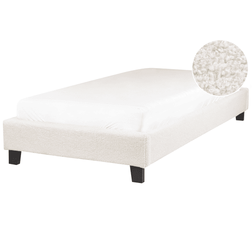 Beliani Cama sem cabeceira Bouclé ROANNE