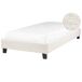 Beliani Cama sin cabecero Bouclé ROANNE 100x213 Beliani Cama sin cabecero Bouclé ROANNE 100x213 Crema