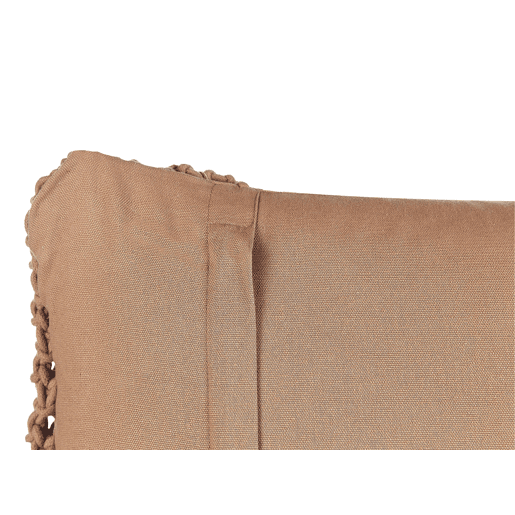 Conjunto de 2 almofadas decorativas BAMIAN Algodão 45 x 45 cm Castanho claro Padrão geométrico