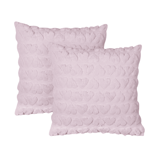 Conjunto de 2 almofadas decorativas ASTRANTIA 45 x 45 cm Rosa
