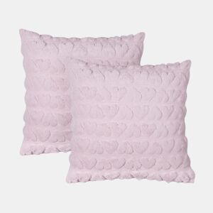 Conjunto de 2 almofadas decorativas ASTRANTIA 45 x 45 cm Rosa