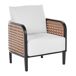 Beliani Sillón MONTEFALCO Beliani Sillón MONTEFALCO Blanco/ Beige