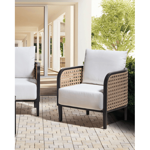 Poltrona de jardim MONTEFALCO Metal Branco