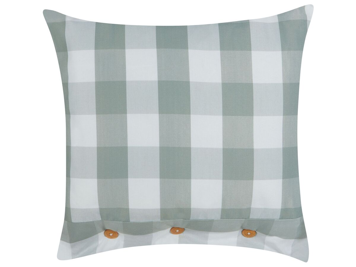 Beliani Cojín decorativo TAMNINE 45x45 Verde Oscuro
