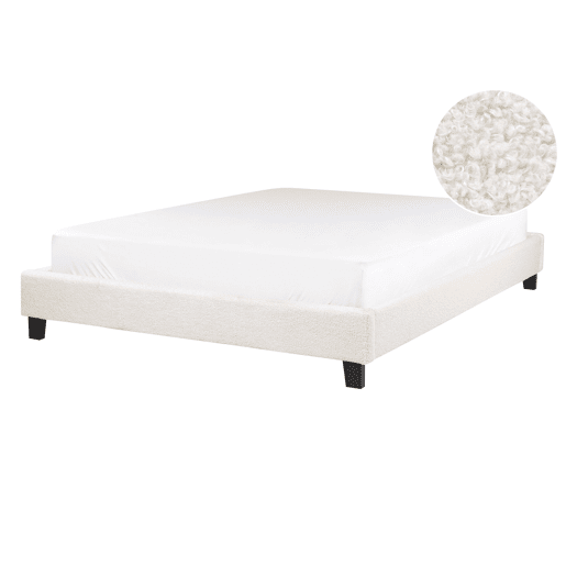 Beliani Cama sem cabeceira Bouclé ROANNE