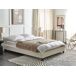 Beliani Cama sin cabecero Bouclé ROANNE 150x213 Beliani Cama sin cabecero Bouclé ROANNE 150x213 Crema