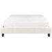 Beliani Cama sin cabecero Bouclé ROANNE 150x213 Beliani Cama sin cabecero Bouclé ROANNE 150x213 Crema