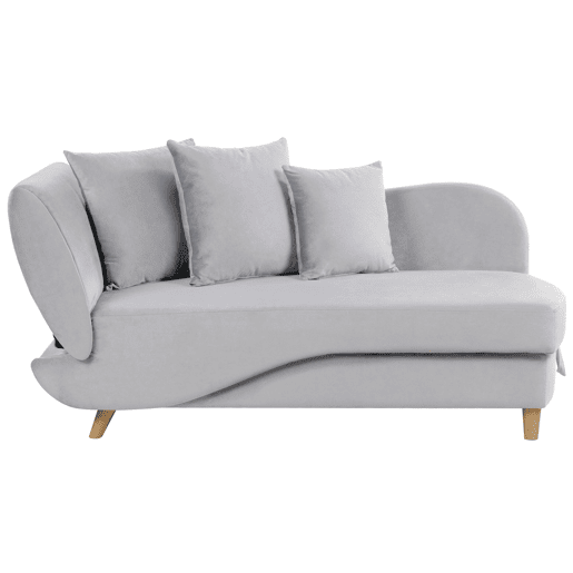 Beliani Chaise longue à esquerda Veludo MERI Beliani Chaise longue à esquerda Veludo MERI