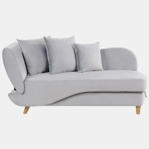Beliani Chaise longue à esquerda Veludo MERI