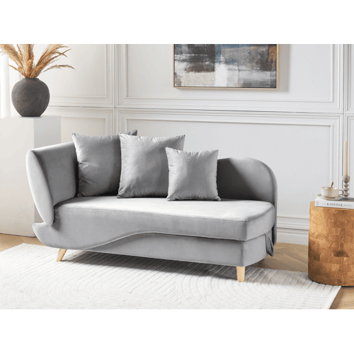Beliani Chaise longue à esquerda Veludo MERI Beliani Chaise longue à esquerda Veludo MERI